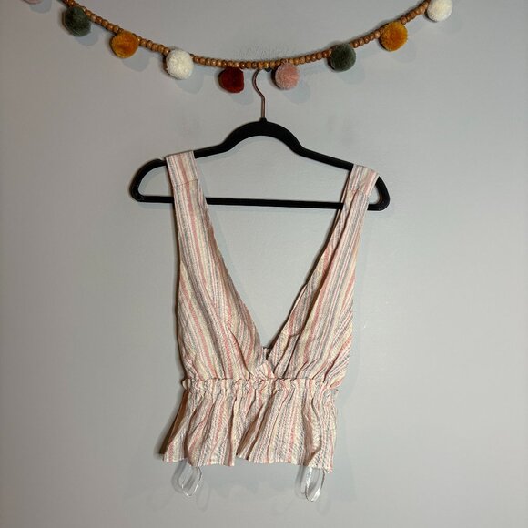 NWT Superdown striped linen blend tank - Picture 2 of 7